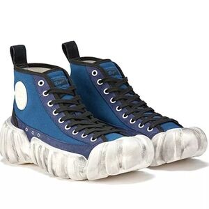 Men's Blue High-Top Sneakers